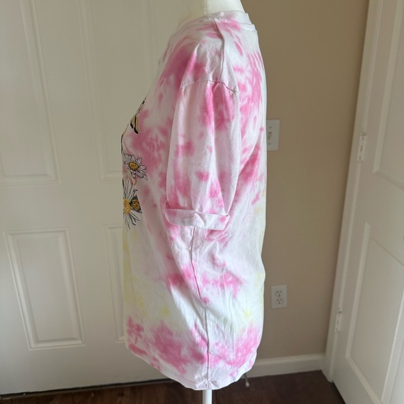 Cotton Candy Tye Dye Butterfly Nature Dreamer Short Sleeve T-Shirt size S - Picture 6 of 7